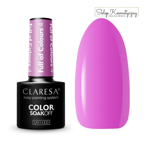 CLARESA Lakier hybrydowy Full of colours 4 -5g