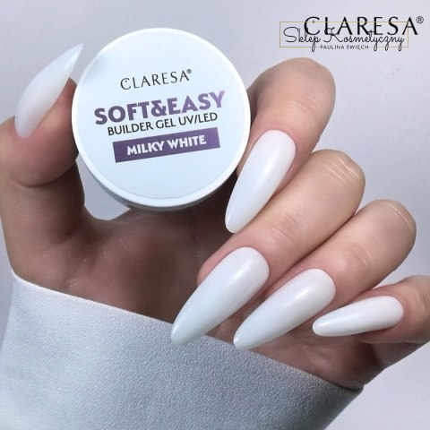 Claresa żel budujący Soft&Easy gel milk white 90g