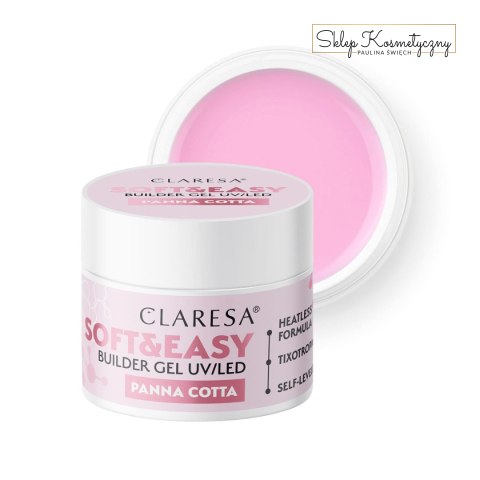 Claresa żel budujący Soft&Easy gel panna cotta 12g