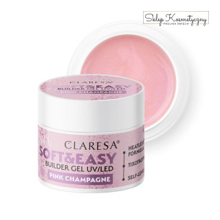 Claresa żel budujący Soft&Easy gel pink champagne 12g