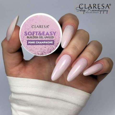 Claresa żel budujący Soft&Easy gel pink champagne 12g