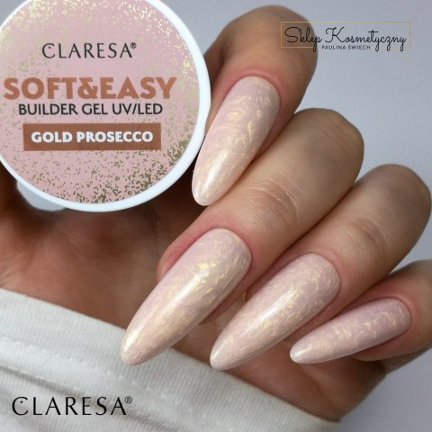 Claresa żel budujący Soft&Easy gold prosecco 45g