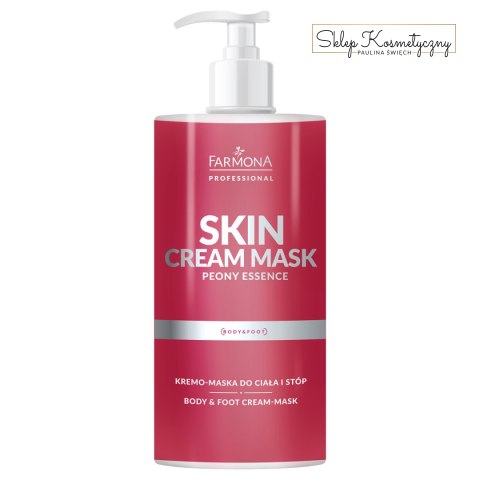 Farmona Skin cream mask peony essence kremo-maska do ciała i stóp piwonia 500 ml