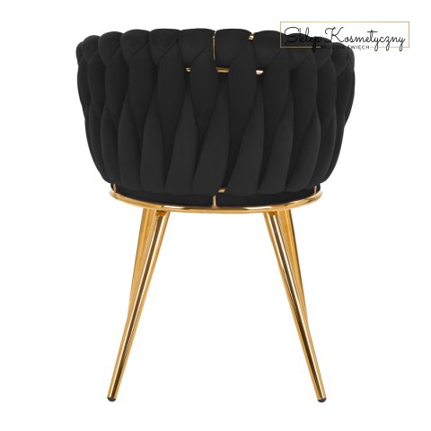 4Rico krzesło QS-GW06G aksamit czarne
