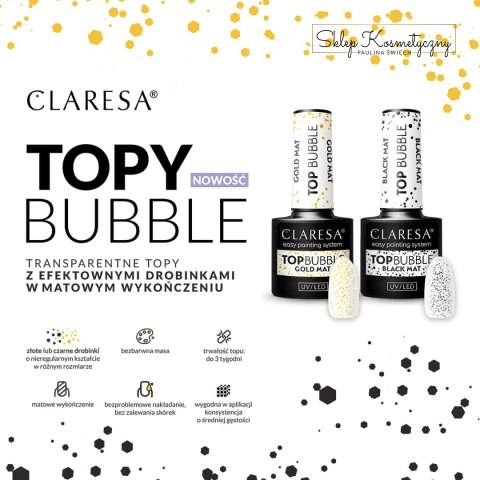 Claresa Top Bubble black Matt No wipe -5g