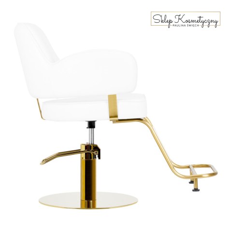 Gabbiano fotel fryzjerski Linz NQ złoto biały
