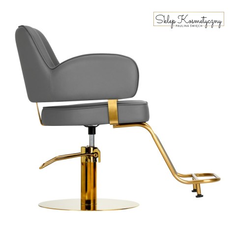 Gabbiano fotel fryzjerski Linz NQ złoto szary