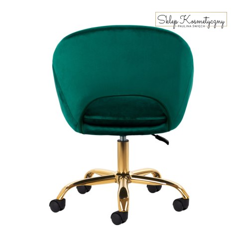 4Rico krzesło obrotowe QS-MF18G aksamit zielone