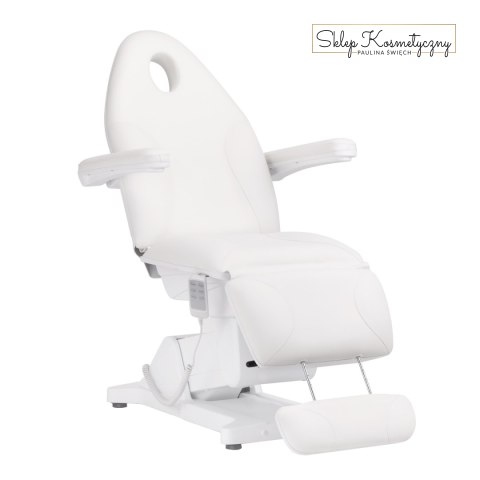 Fotel kosmetyczny elektryczny Sillon Basic 3 siln. biały