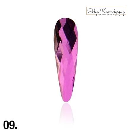 09 Sopelek szklany Łezka Nail Art Kameleon 2 szt