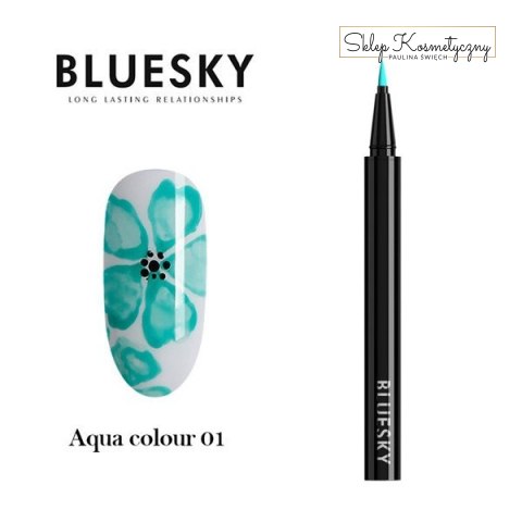 Aqacolor nail pen 01 lakier do paznokci Akwarele