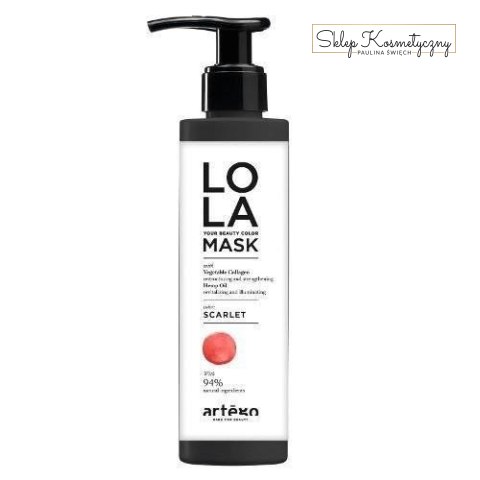 Artego LOLA Mask maska tonująca regenerująca SCARLET 200 ml