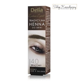 Delia henna do brwi tradycyjna 4.0 brązowa 2g