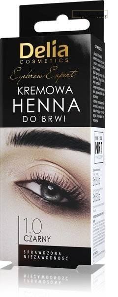 Delia zestaw henna kremowa + aktywator 1.0 czarny