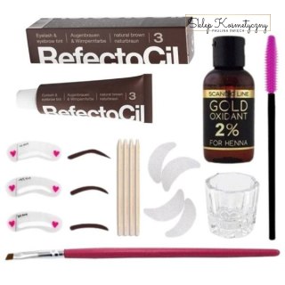 REFECTOCIL Henna 3,0 + Oksydant + Kieliszek zestaw XXL