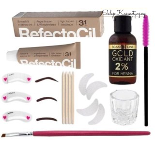 REFECTOCIL Henna 3,1 + Oksydant + Kieliszek zestaw XXL