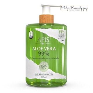 Apis NATURAL ALOE VERA 99% żel aloesowy do twarzy i ciała, 300 ml