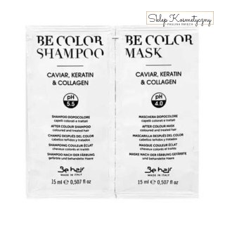 Be Color kawiorowy szampon i maska 2x15ml