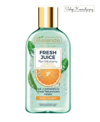 Bielenda Fresh Juice Płyn micelarny z bioaktywną wodą cytrusową nawilżający 500 ml