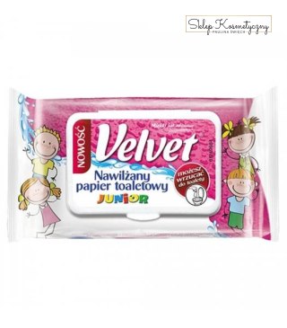 Nawilżany papier toaletowy Velvet Junior 1x42szt.