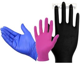 Rękawice medyczne nitrylowe czarne Glovtec M