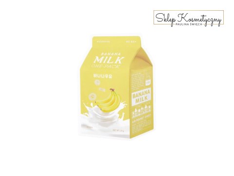 A'PIEU Milk One-pack Nourishing rozświetlająco-odżywcza maseczka Banana 20g (P1)