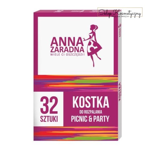 Anna Zaradna Kostki do rozpalania białe 32szt