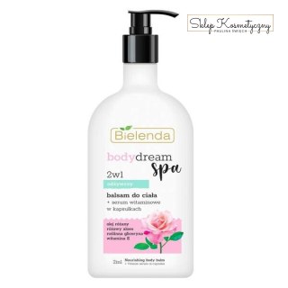 Body Dream Spa 2w1 odżywczy balsam do ciała + serum witaminowe w kapsułkach 350ml