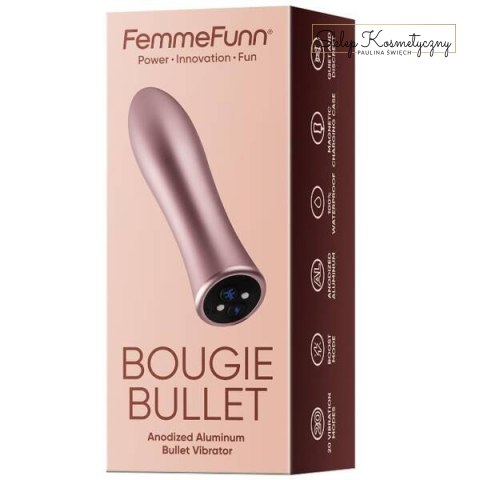 Bougie Bullet wibrator typu "bullet" Rose Gold