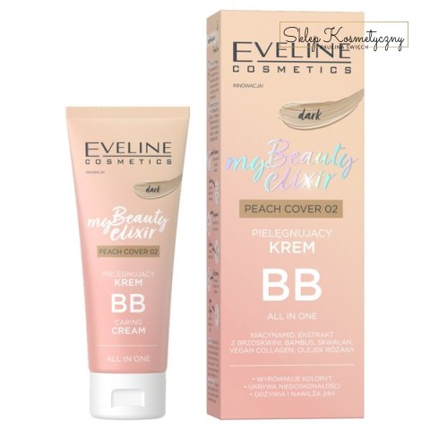 EVELINE My Beauty Elixir pielęgnujacy krem BB 02 Dark Peach Cover 30ml