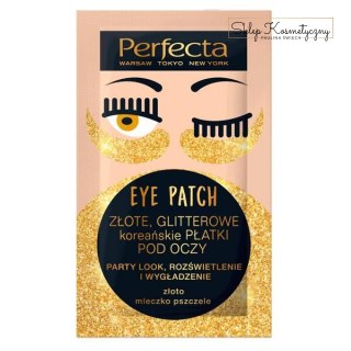Eye Patch złote glitterowe koreańskie płatki pod oczy 2szt.
