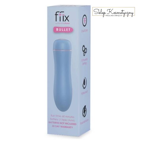 Ffix Bullet wibrator typu "bullet" na baterie Light Blue