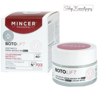 MINCER Botolift Mdżywczy krem-maska na noc 50ml