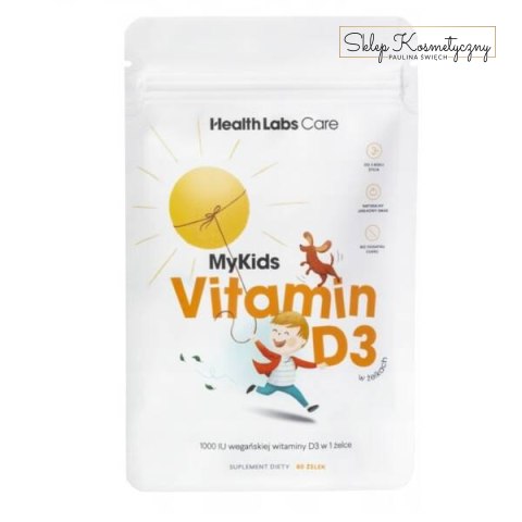 MyKids Vitamin D3 wegańska witamina D w żelkach dla dzieci suplement diety 60 żelek