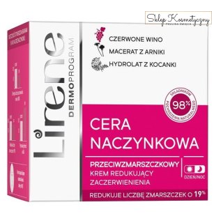 Cera Naczynkowa przeciwzmarszczkowy krem redukujący zaczerwienienia na dzień i na noc 50ml