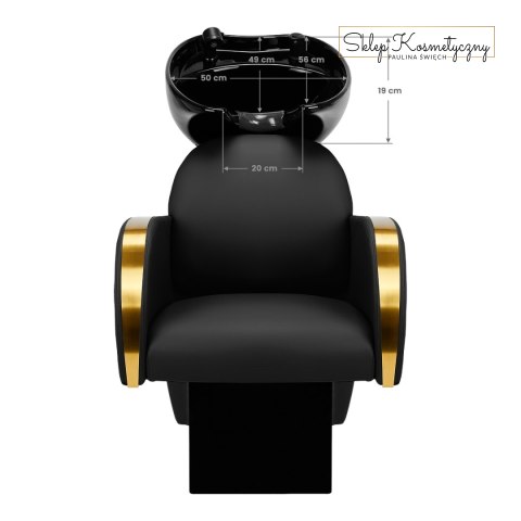 Gabbiano myjnia fryzjerska Malaga złoto czarna