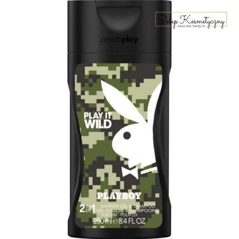 Playboy Play It Wild for Him Żel pod prysznic i szampon 2w1 250ml