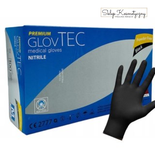 Rękawice medyczne nitrylowe czarne Glovtec Abook XL 100szt
