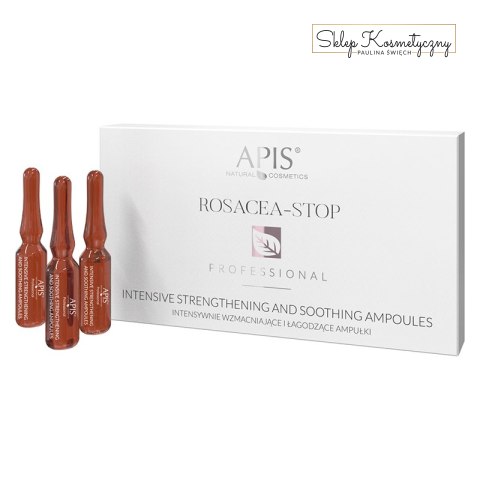 Apis rosacea- stop intensywnie wzamcniające i łagodzące ampułki 10 x 3 ml