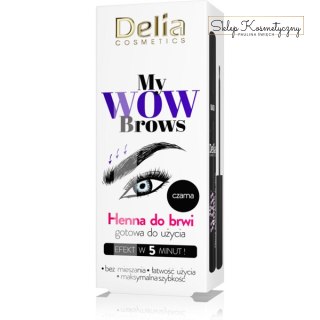 Delia henna żelowa gotowa do użycia czarna 6ml