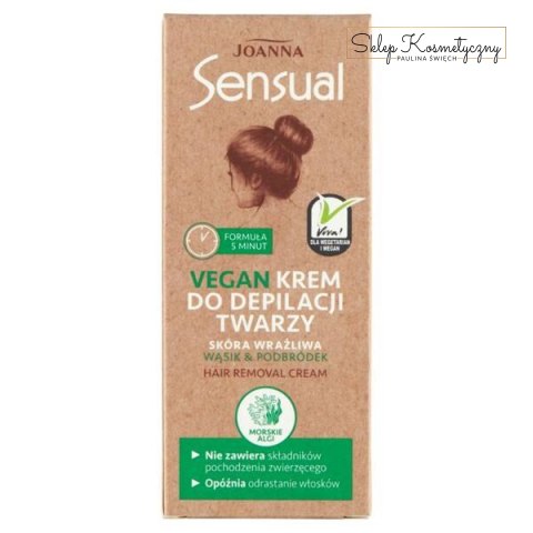 JOANNA Sensual Vegan Krem do depilacji twarzy 20 g