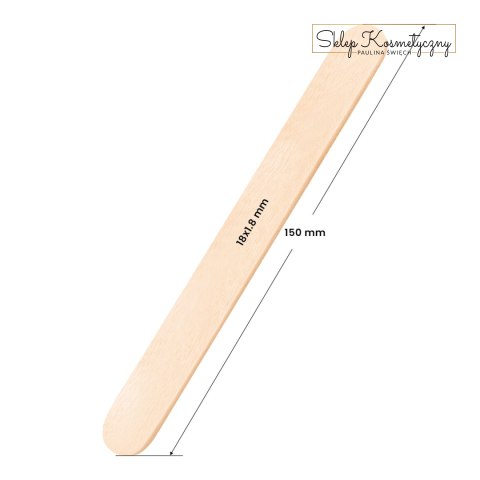 Szpatułka drewniana duża 150x18x1.8 mm - 150 sztuk