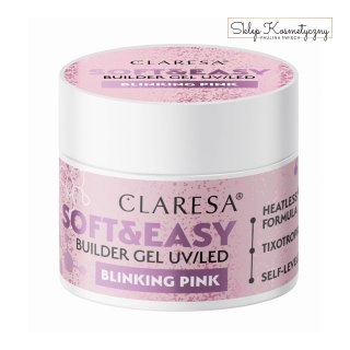 Claresa żel budujący Soft&Easy gel blinking pink 45g