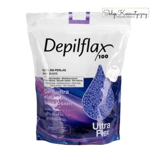 Depilflax 100 elastyczny wosk do depilacji o niskiej temperaturze topnienia perłowy mauve with titanium dio 1000g