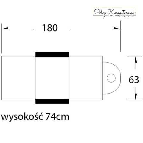 Fotel kosmetyczny A202 z kuwetami czarny