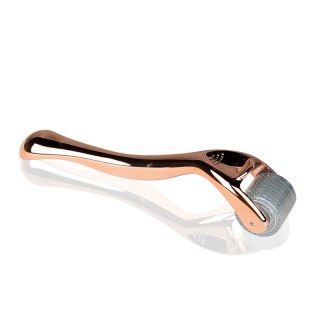 Derma roller do mezoterapii rose gold 0,25 mm 192 igły tytanowe