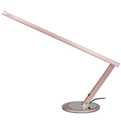 Lampa na biurko Slim led różowe złoto