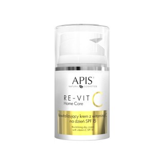 Apis re-vit c home care rewitalizujący krem z witaminą C na dzień spf 15 50 ml