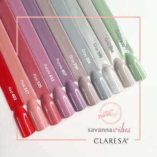 CLARESA Lakier hybrydowy GRAY 210 -5g