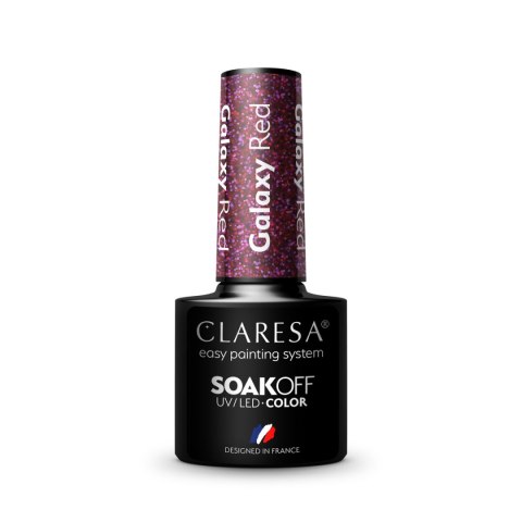 CLARESA Lakier hybrydowy Galaxy Red 5g